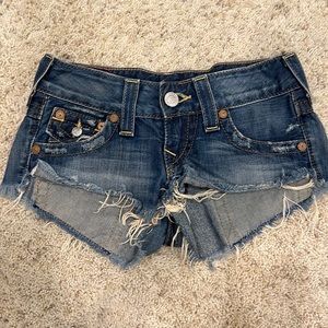 True Religion cut off shorts